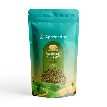 Agrifeeder Lemongrass herbal Tea-Sauf Flavour, Immunity Booster, Tea Bag, 50grm Pouch