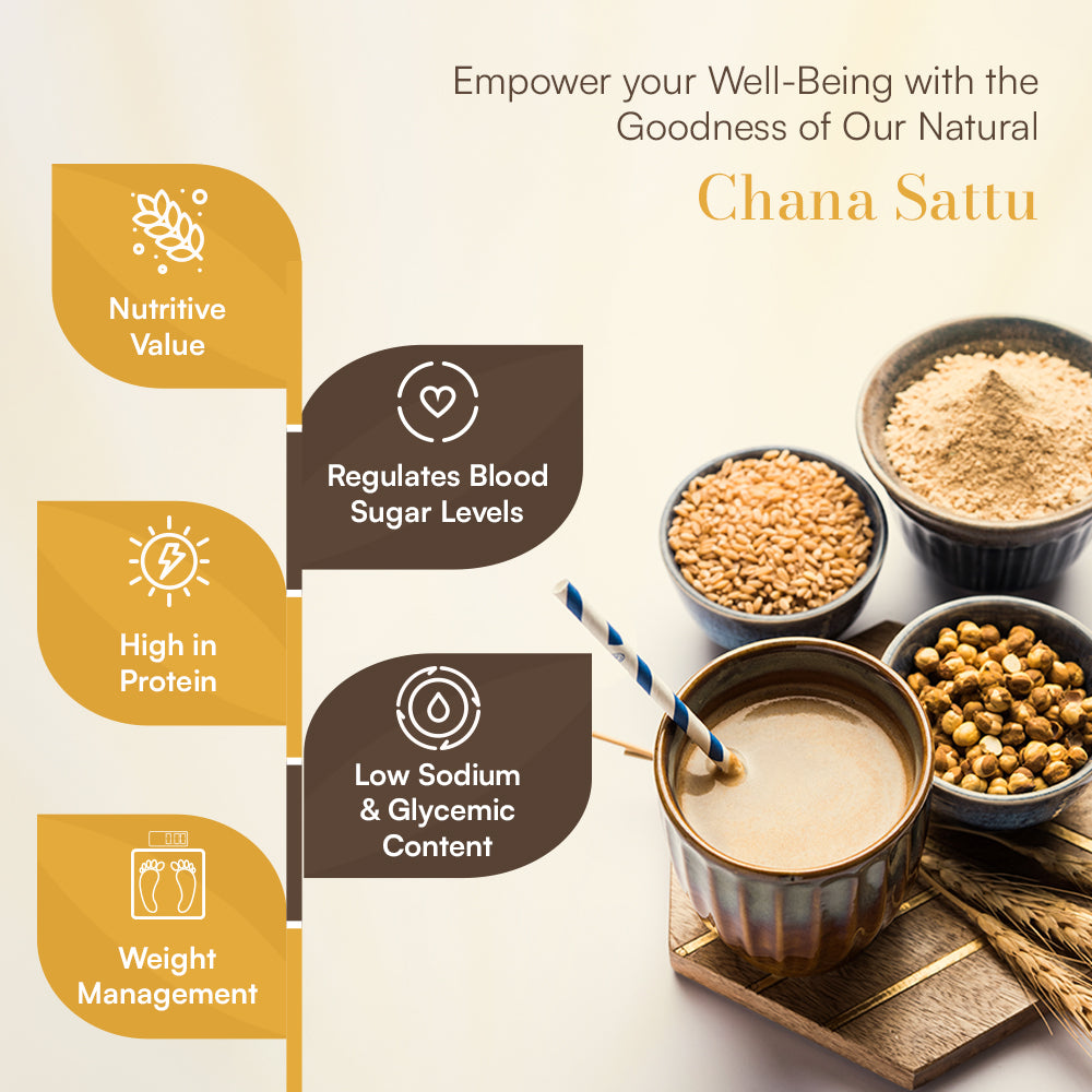 Chana Sattu, 100% Pure & Natural, 500grm